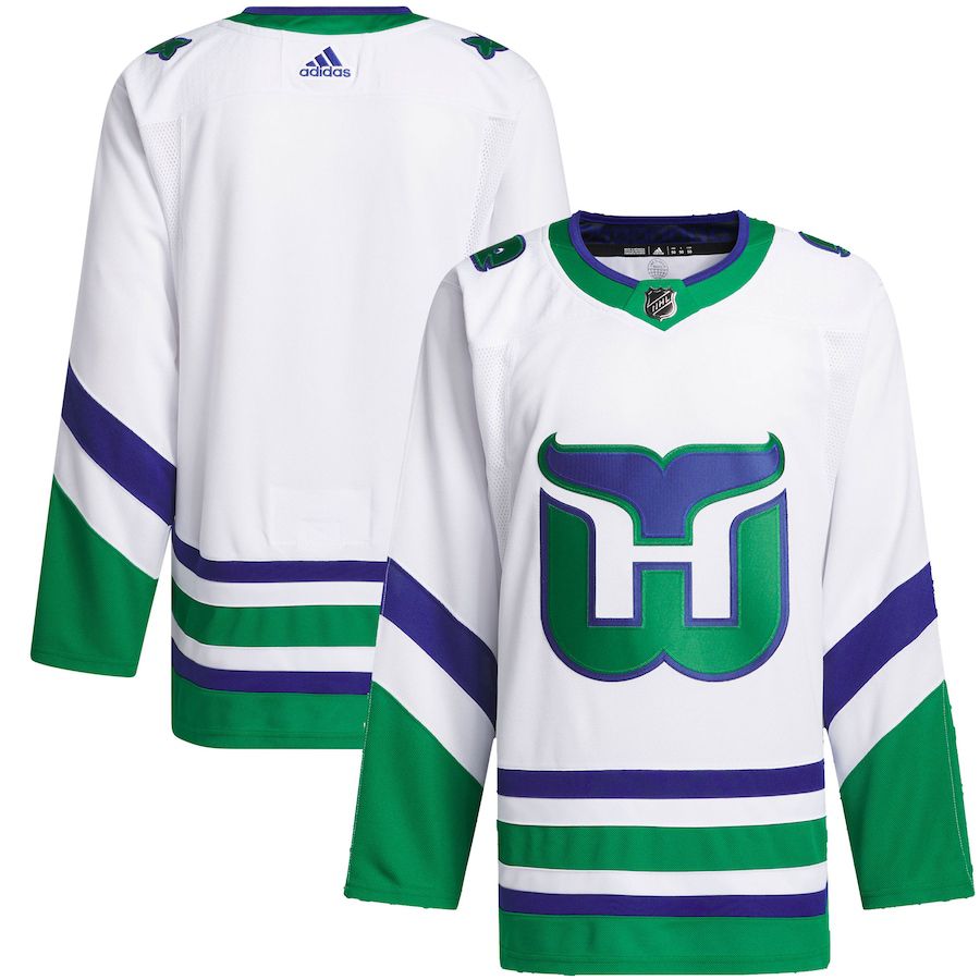 Men Carolina Hurricanes adidas White Whalers Primegreen Authentic NHL Jersey